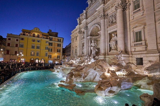 Image result for rome is planning to build barrier fontana trevi